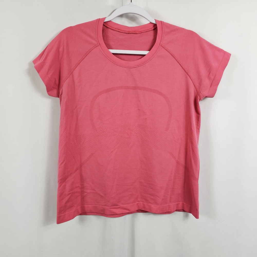 Lululemon Swifty Tech Short-sleeve Shirt In Pink - Size 12